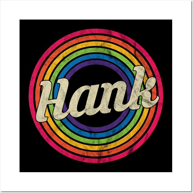 Hank - Retro Rainbow Faded-Style Wall Art by MaydenArt